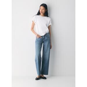 Denim Forum The '90s Super Lo-Rise Baggy Jean Size 24 5 Yrs Kiss N Tell Bl NWT